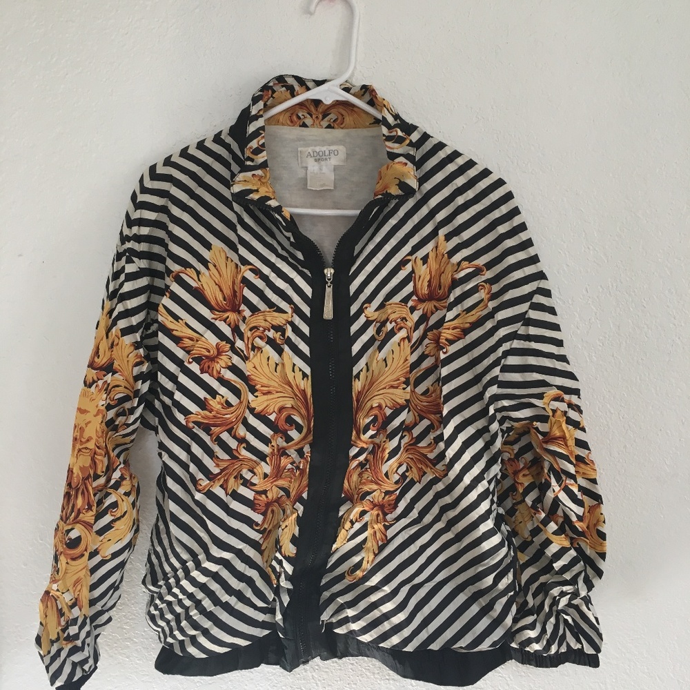 Vintage Windbreaker With Versace Vibes